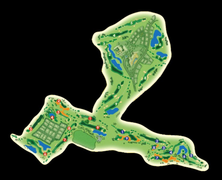Plán hřiště | Golfové zájezdy, golfová dovolená, luxusní golf